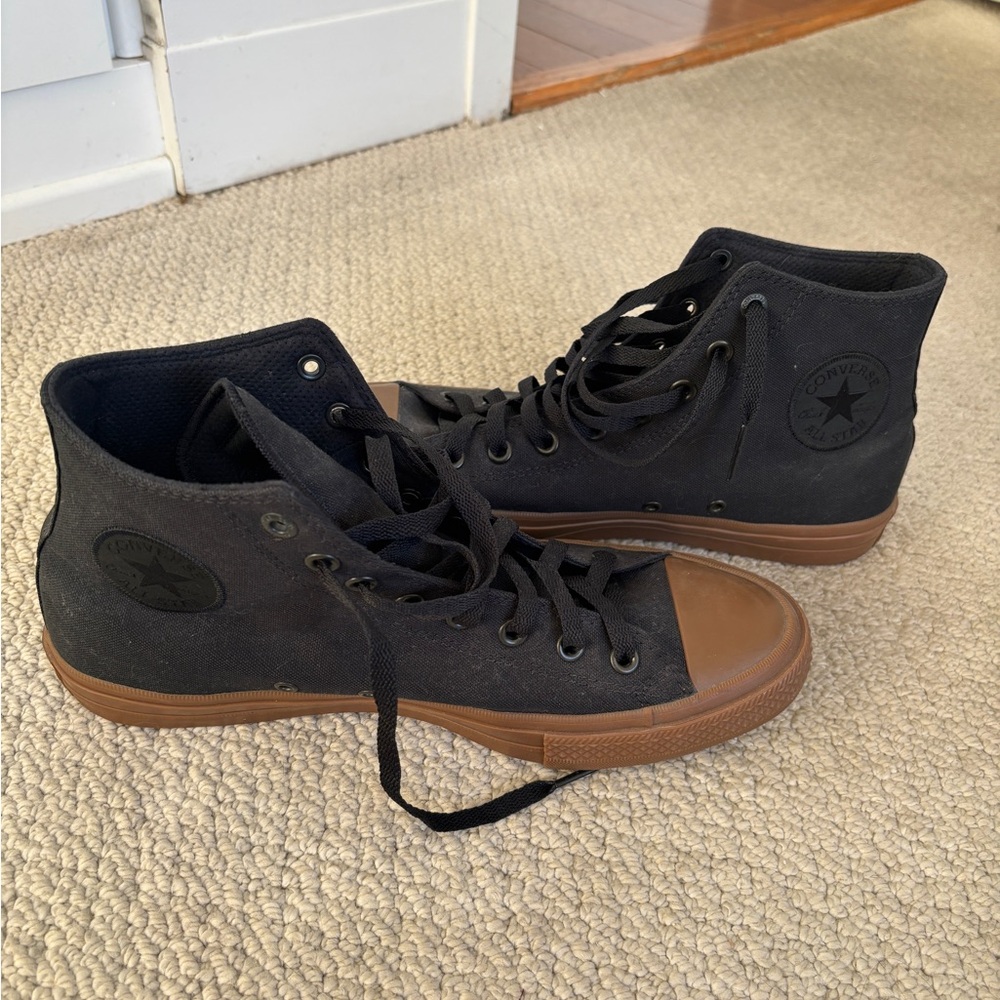 Discontinued Converse Chuck Taylor II All Star High Lunarlon, Black, Men Size 10
